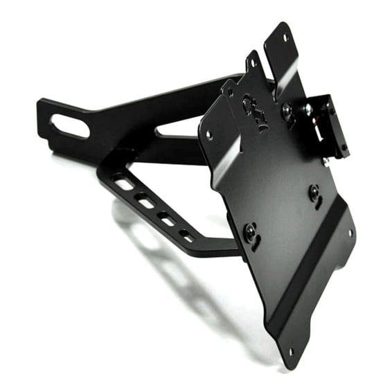 side mount license plate bracket kit. Black