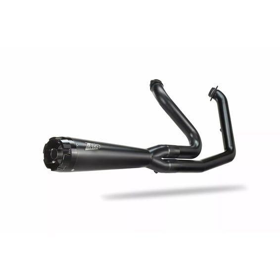 M8 Softail 2-1 Short Cone exhaust system. Black
