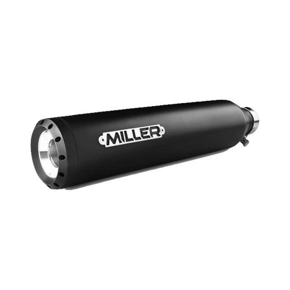 Miller, Omaha Euro 5 Slip-On mufflers. Matte Black
