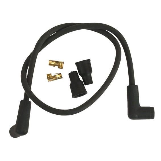 7mm spark plug wire set, universal. Black