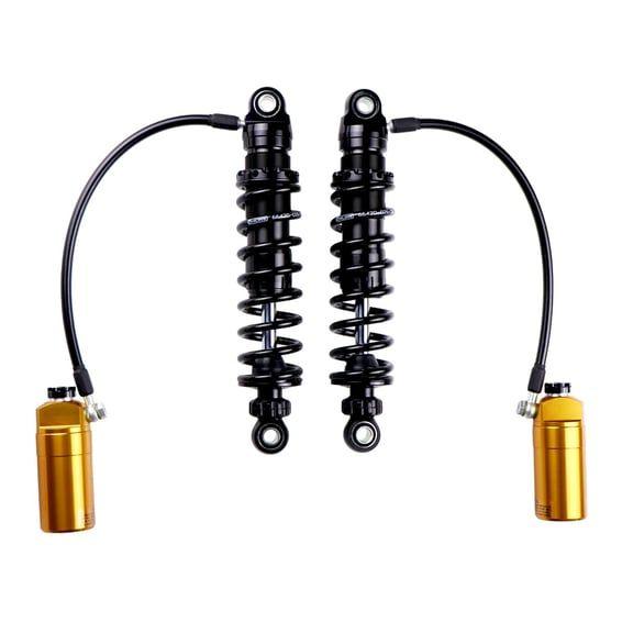 STX36 Blackline rear shocks golden reservoir. 12"
