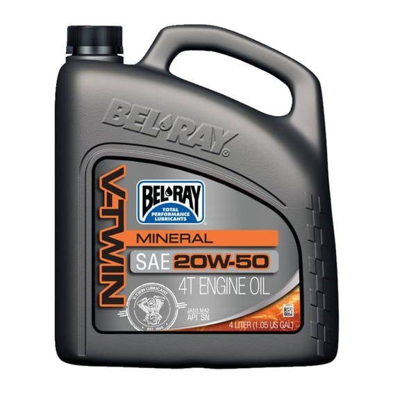 V-Twin mineral motor oil, 20W50. 4L