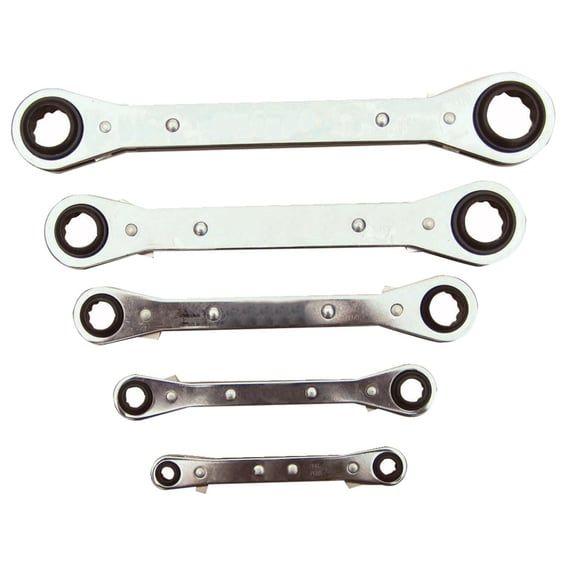 Box end wrench set Conventional design US sizes